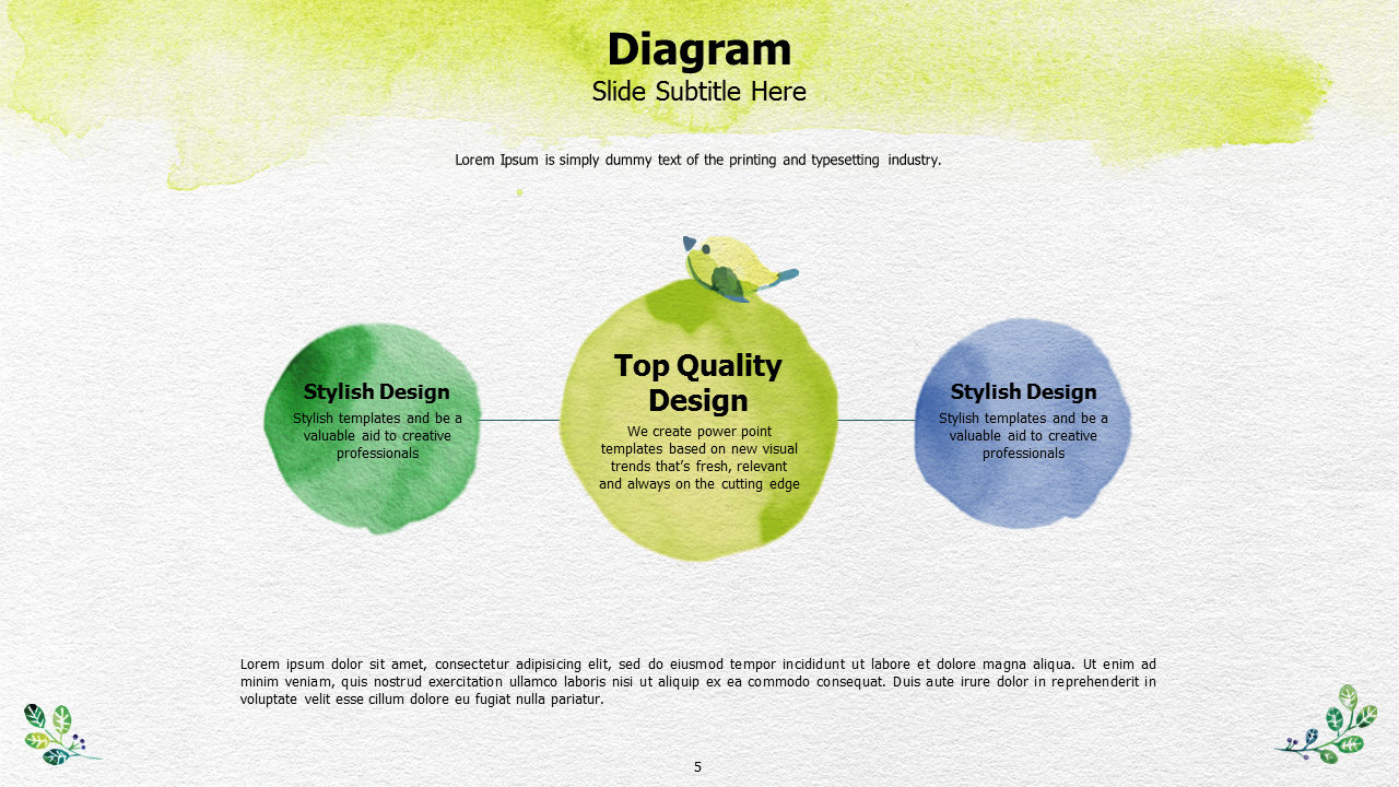 watercolor powerpoint template wide goodpello