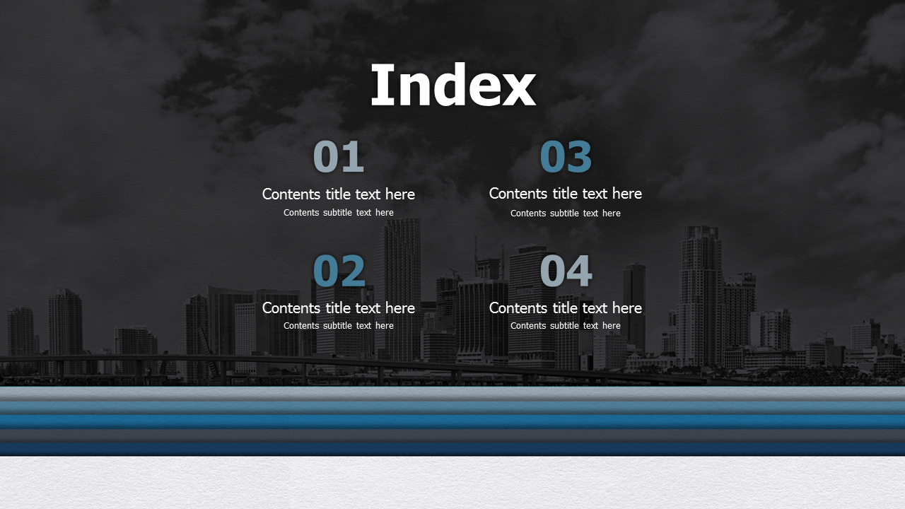 table of contents powerpoint