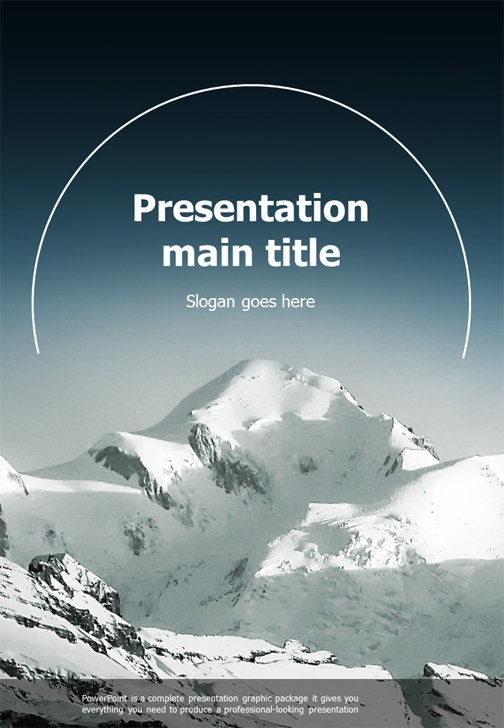 mountain powerpoint template vertical goodpello mountain powerpoint template