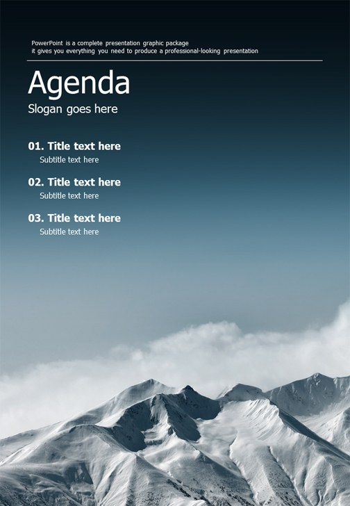 mountain powerpoint template vertical goodpello mountain powerpoint template