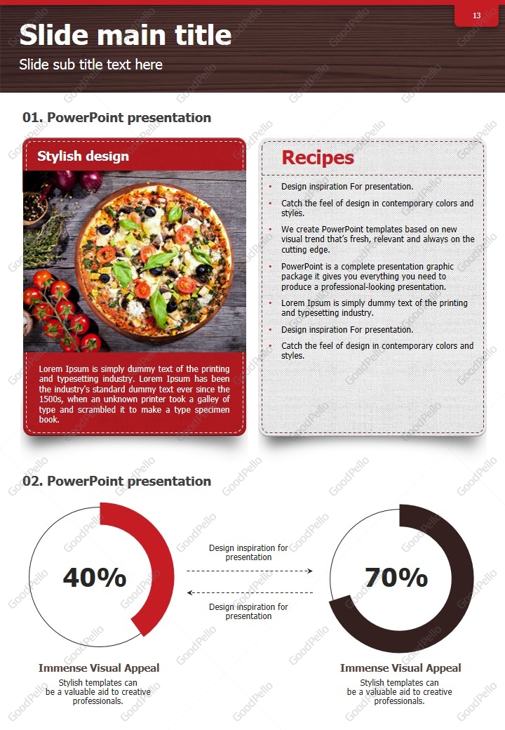 recipe vertical design template goodpello