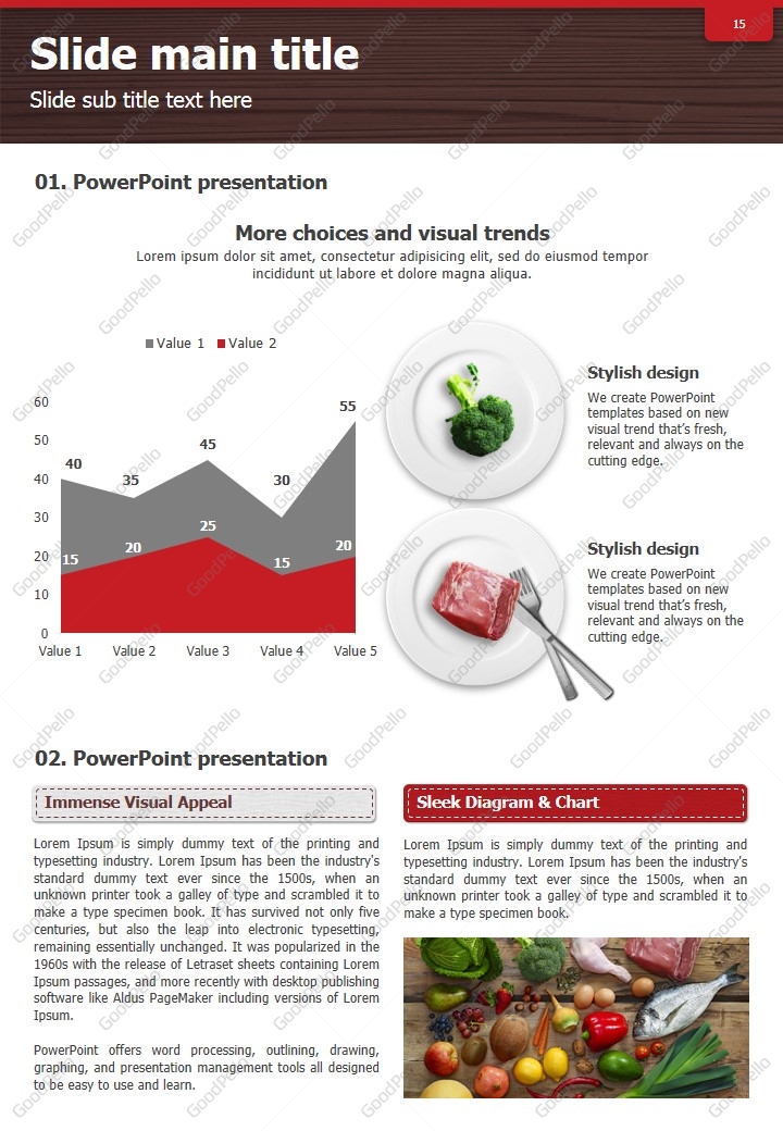 recipe vertical design template goodpello
