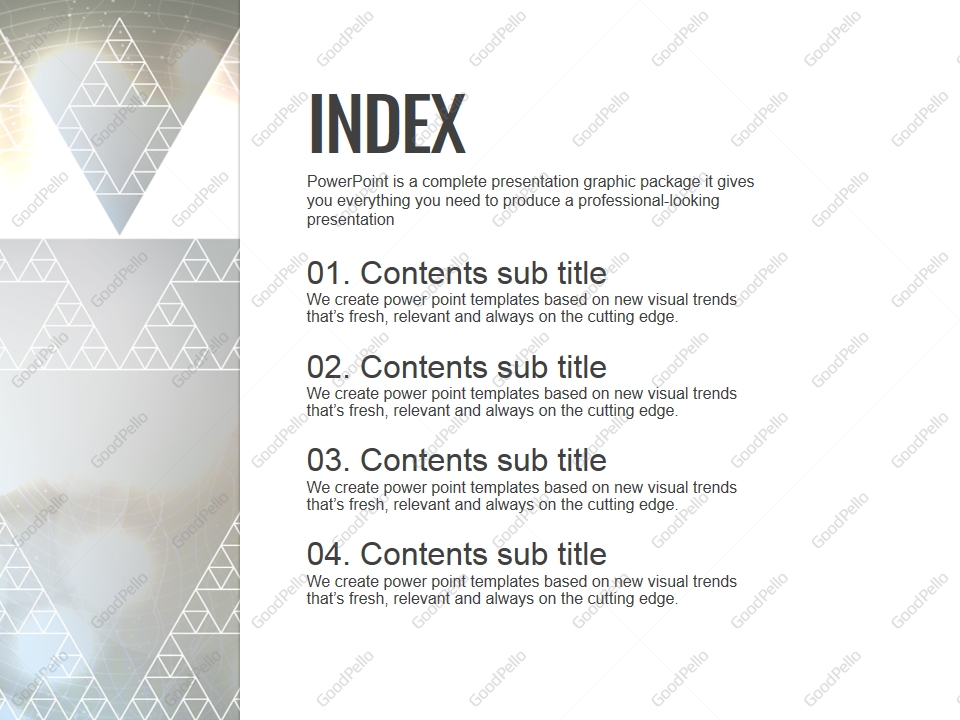 triangle ppt template goodpello