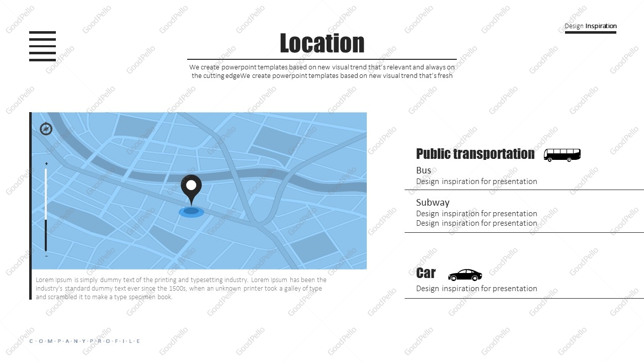 simple company profile ppt template | goodpello simple company profile ppt template | goodpello, Presentation templates