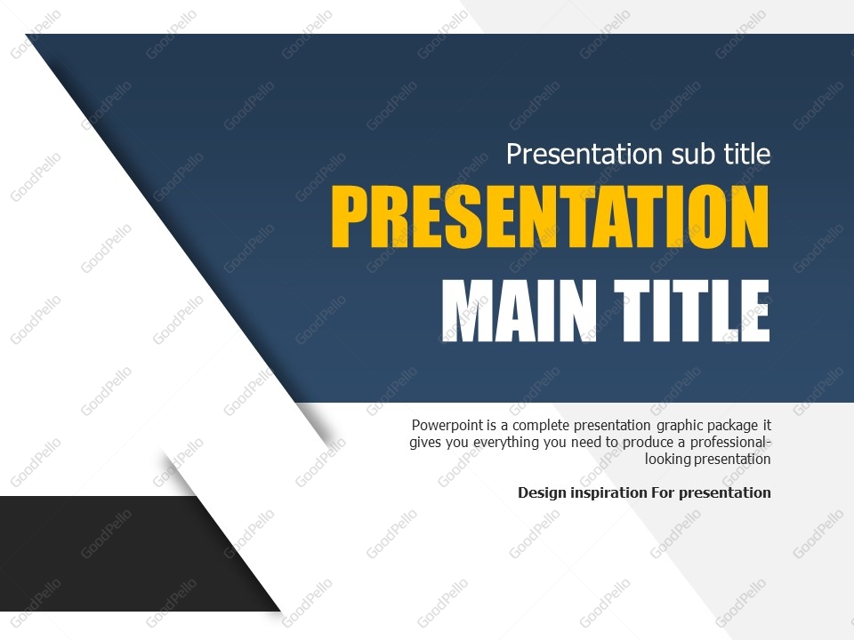 free simple powerpoint template goodpello