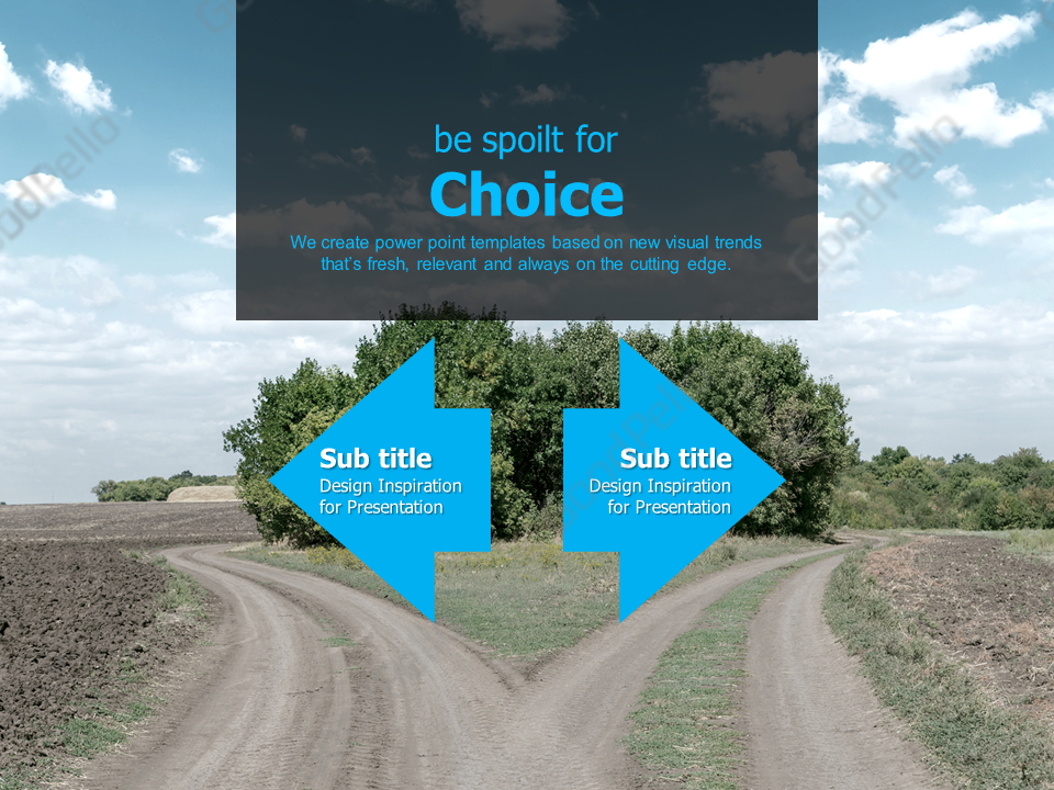 Choice PPT | 고퀄리티 프레젠테이션 템플릿 굿펠로
